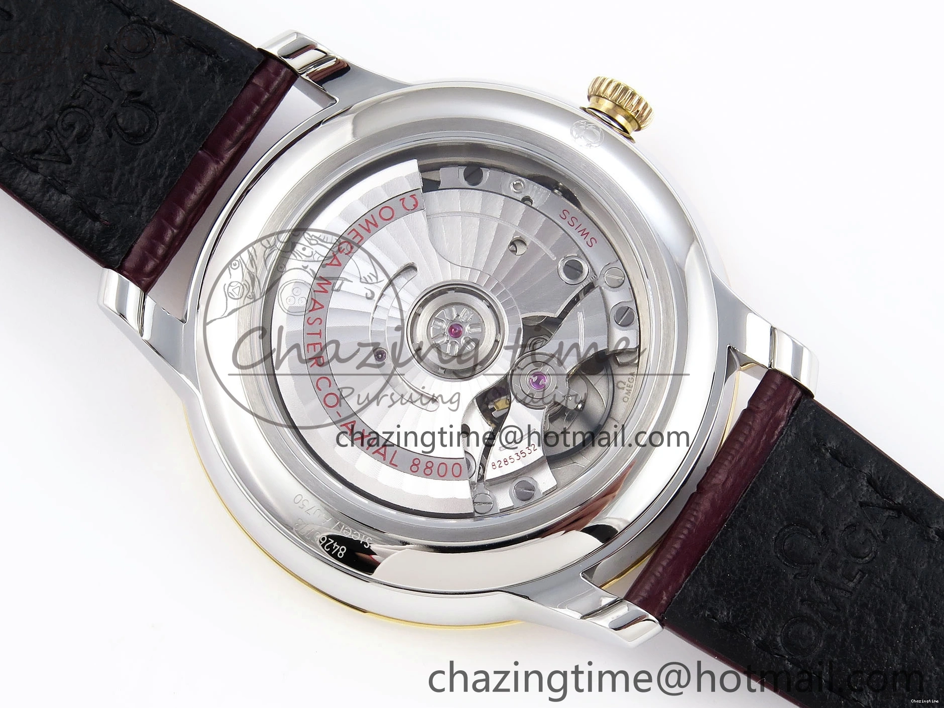 0415 De Ville Date YG MKF 1:1 Best Edition Brown Dial Roman Marker on Brown Leather Strap A OdorResistant 7751